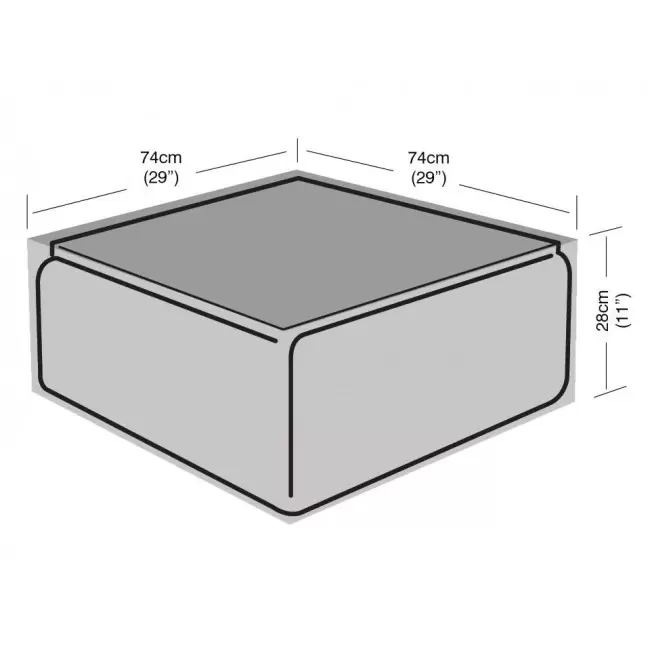 Garland Small Coffee Table Cover Black Creative Gardens