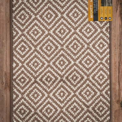 Geo Soft Loop Natural & White Mat - 75cm x 50cm - image 2