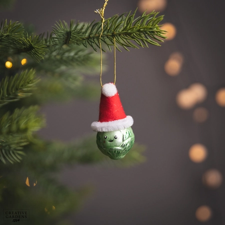 Glass Brussel Sprout 8Cm