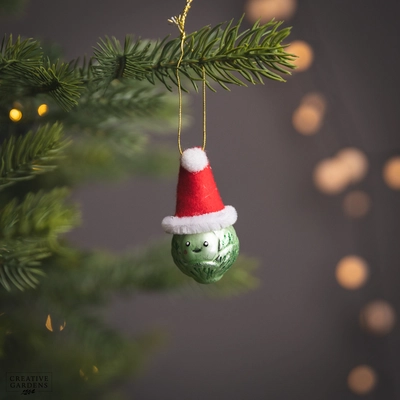 Glass Brussel Sprout 8Cm