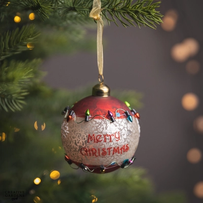 Glass Christmas Bauble 8Cm