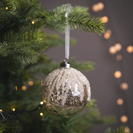 Glass Danna Bauble 10Cm