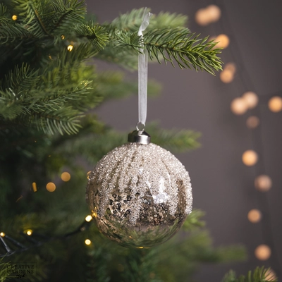 Glass Danna Bauble 10Cm