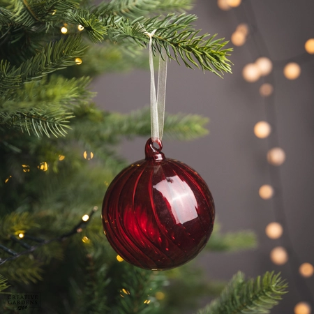 Glass Faith Bauble 10Cm