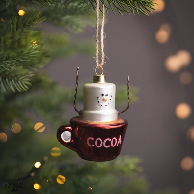 Glass Marshmallow In Cocoa 8Cm