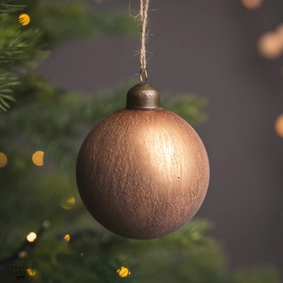 Glass Selene Bauble 10Cm