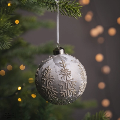 Glass Ulyana Bauble 10Cm