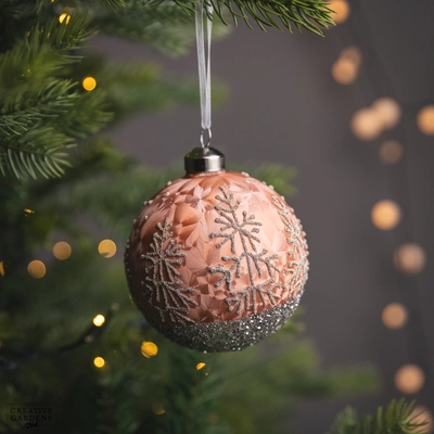 Glass Ulyana Bauble 10Cm