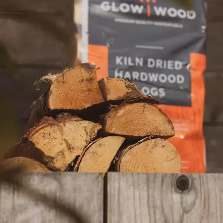 Glow Wood Kiln Dried Hardwood Logs - 14Kg Mega Bag - image 2