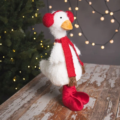 Goose Standing with Earmuffs Decoration - image 1