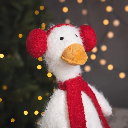 Goose Standing with Earmuffs Decoration - image 2