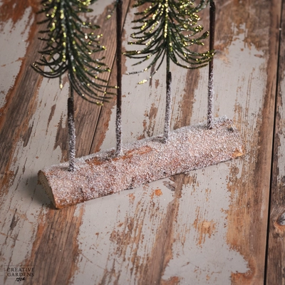 Green Slim Trees on Log - image 2