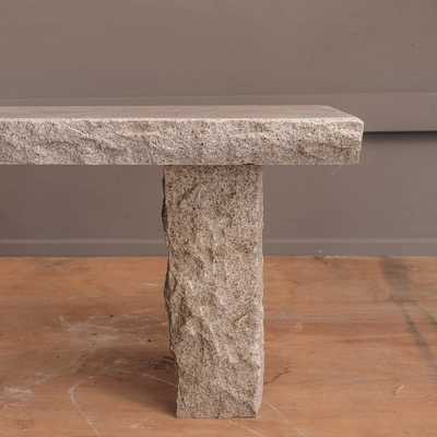 Grey Granite Rustic Polished Bench - image 3