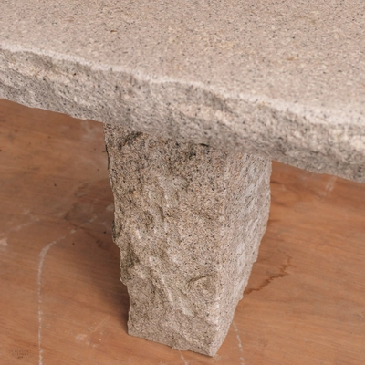 Grey Granite Rustic Polished Bench - image 4