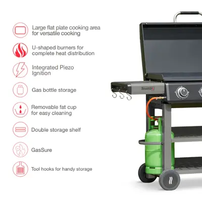 Grillstream SmashGrill 4 Burner - Matt Black - image 5