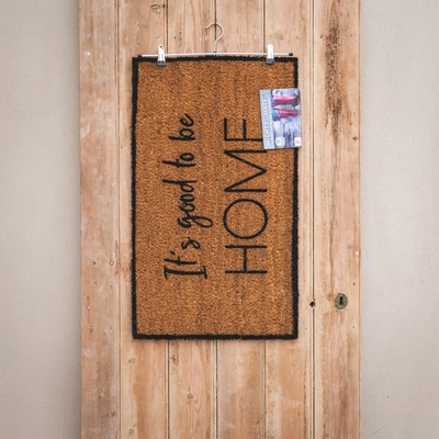 It's Good To Be Home Stencilled Coir Mat - 73cm x 43cm