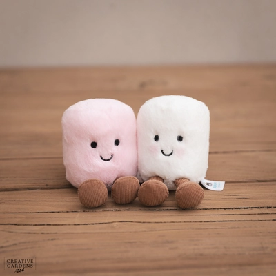 Jelly Cat Amuseables Pink and White Marshmallows