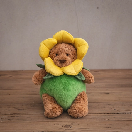 Jelly Cat Bartholomew Bear Daffodil Outfit - image 1