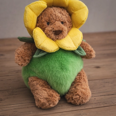 Jelly Cat Bartholomew Bear Daffodil Outfit - image 3
