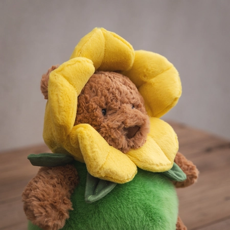 Jelly Cat Bartholomew Bear Daffodil Outfit - image 4