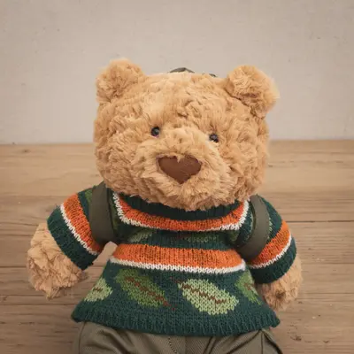 Jelly Cat Bartholomew Bear Hiking Outfit