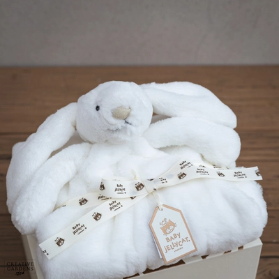 Jelly Cat Bashful Luxe Bunny Luna Blankie - image 3