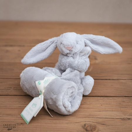 Jelly Cat Bashful Silver Bunny Soother - image 1