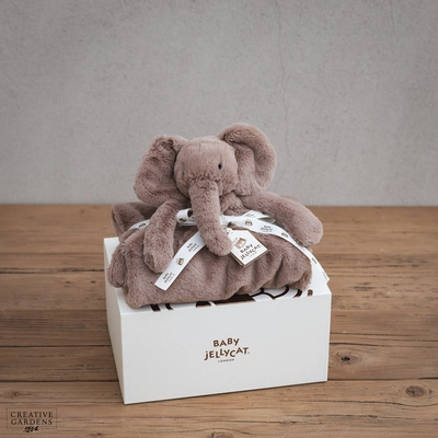 Jelly Cat Luxe Smudge Elephant Blankie