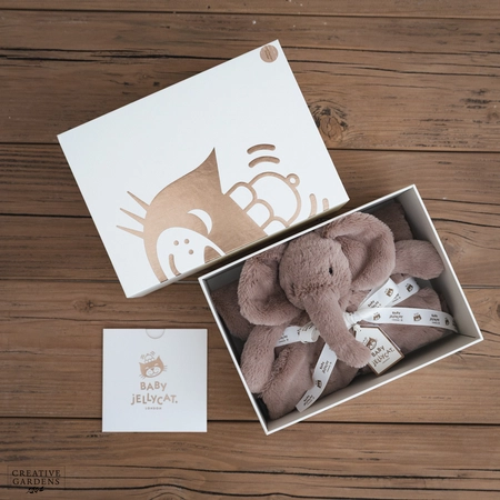 Jelly Cat Luxe Smudge Elephant Blankie - image 2