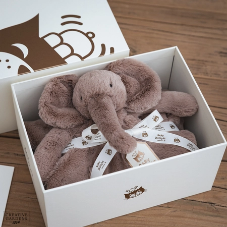 Jelly Cat Luxe Smudge Elephant Blankie - image 3