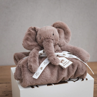 Jelly Cat Luxe Smudge Elephant Blankie - image 4