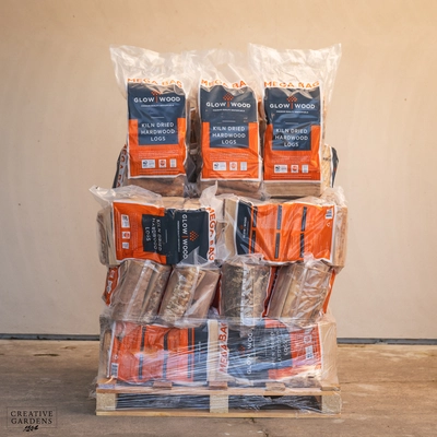 Kiln Dried Hardwood Logs 32 Bag Pallet Deal - image 1