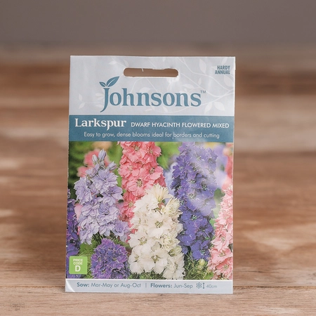 Larkspur Dwarf Hyacinth Flowered Mix - image 1