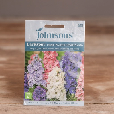 Larkspur Dwarf Hyacinth Flowered Mix - image 1