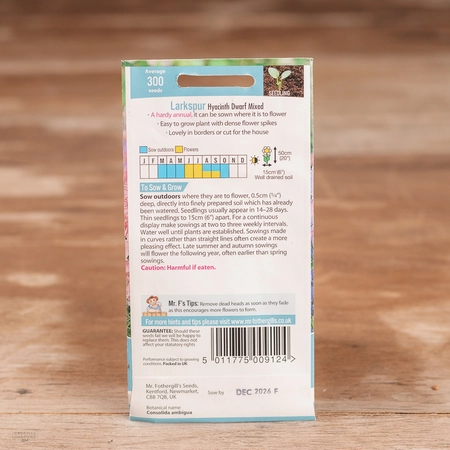 Larkspur Hyacinth Dwarf Mix - image 2