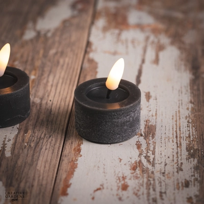 LED Black Tealight 2pk  - Black - image 2