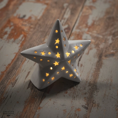 LED Ceramic White Star 15cm - image 4