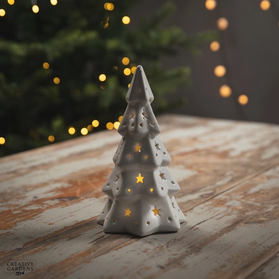 LED Ceramic White Tree 22cm - image 2