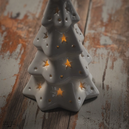 LED Ceramic White Tree 22cm - image 4