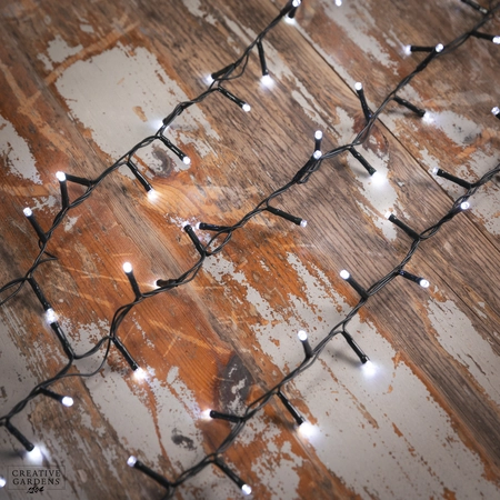 1500 LED Compact Christmas Lights - Cool White - image 1