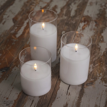 LED Glass Candle Trio - image 7
