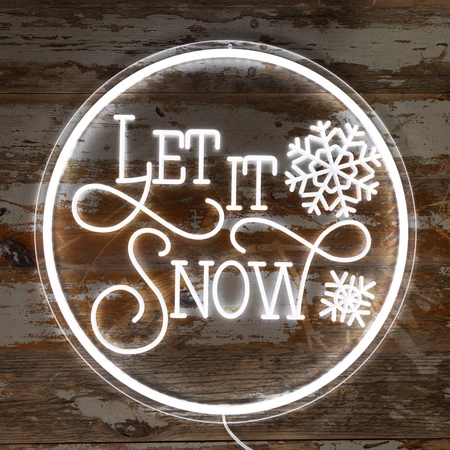 LED Neon Light - Let It Snow - image 1