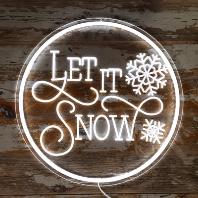 LED Neon Light - Let It Snow