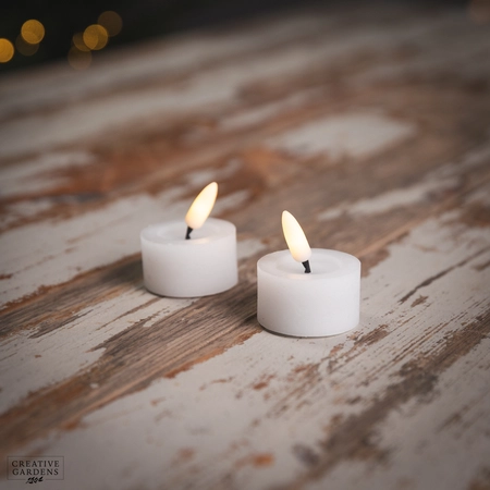 LED Tealight 2pk  - White - image 1