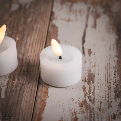 LED Tealight 2pk  - White - image 2