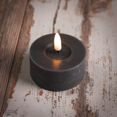 LED Tealight 6cm 2pk  - Grey - image 2