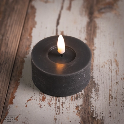 LED Tealight 6cm 2pk  - Grey - image 2