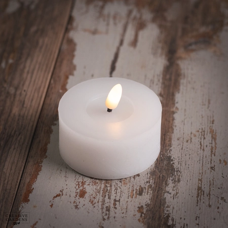 LED Tealight 6cm 2pk  - White - image 2