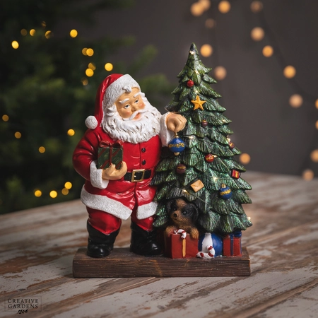LED Traditional Santa 30cm - image 1