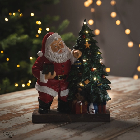 LED Traditional Santa 30cm - image 2